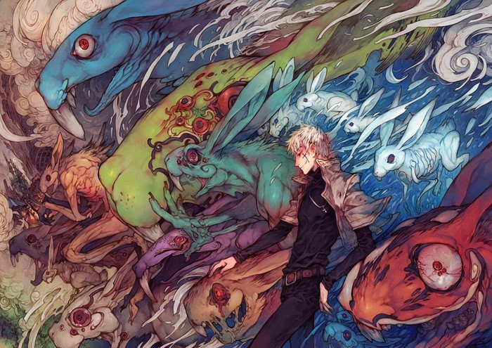 Anime Original: Man and Mythical Creatures