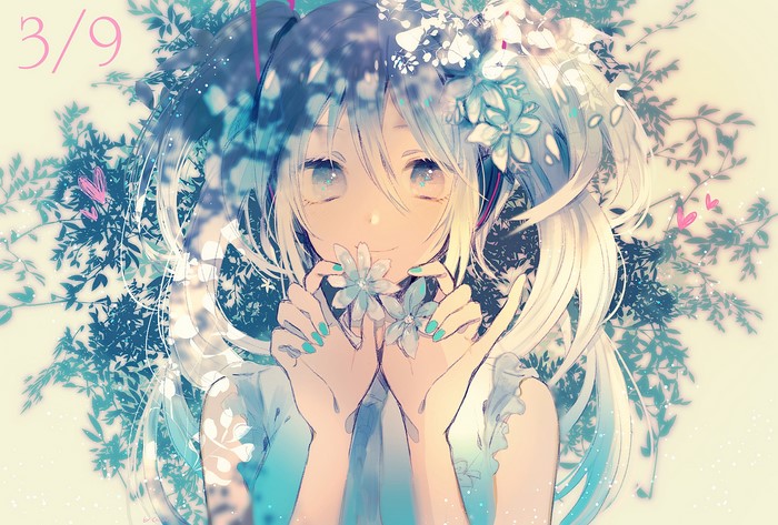 Hatsune Miku with Flowers