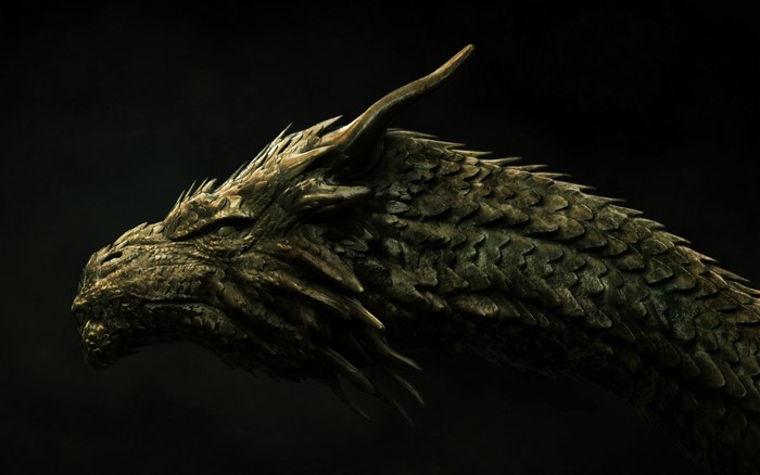 Dragon head from fantasy
