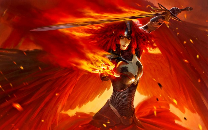 Angel of Fire with Sword