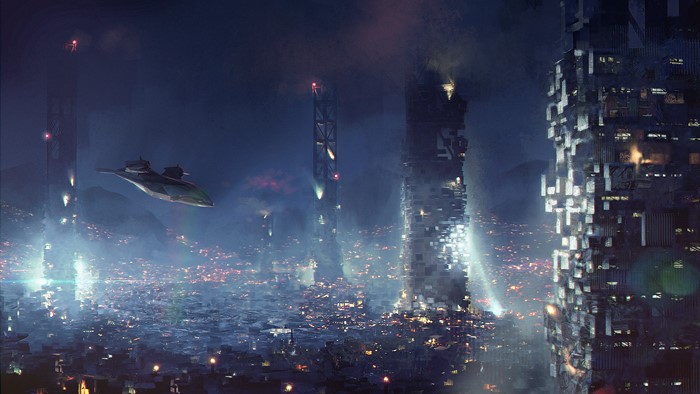 Deus Ex: Mankind Divided futuristic cityscape