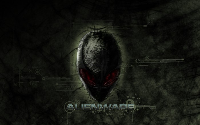 Alienware logo and alien head