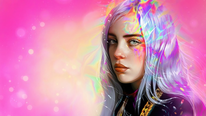 Billie Eilish, Art, 4K