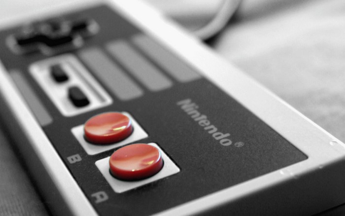 Nintendo Entertainment System controller close-up