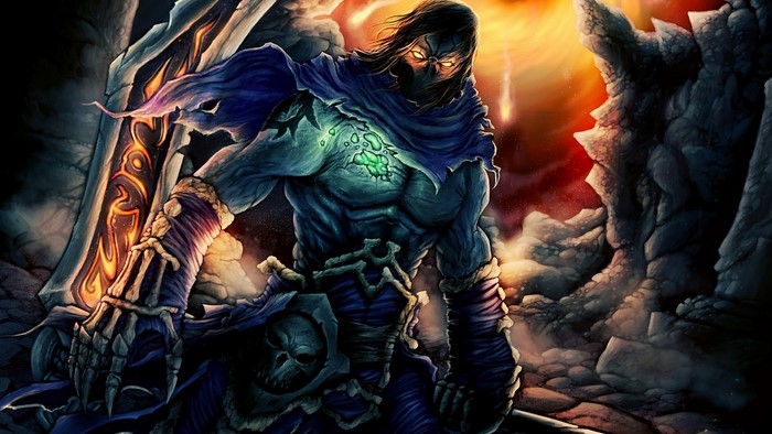 Death from Darksiders II holding a scythe
