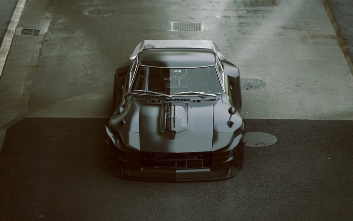 Black Datsun 240Z modified car