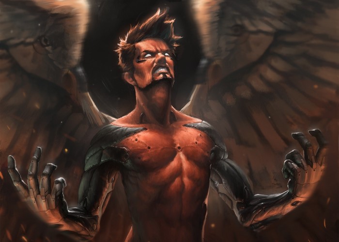 Augmented Angel from Deus Ex