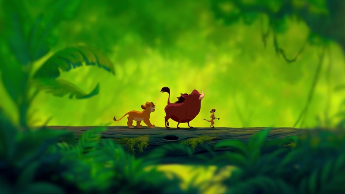 Simba, Timon, and Pumbaa from The Lion King