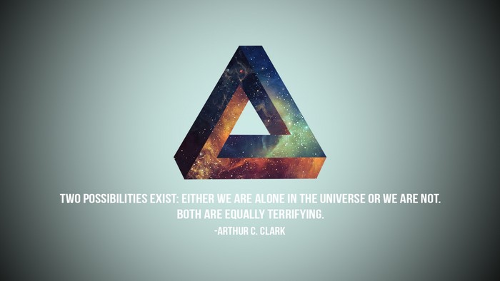 Arthur C. Clark quote on impossible triangle