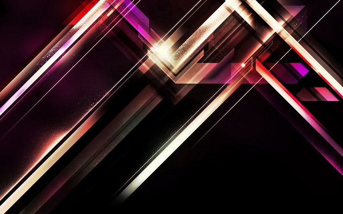 Abstract Geometric Light Streaks