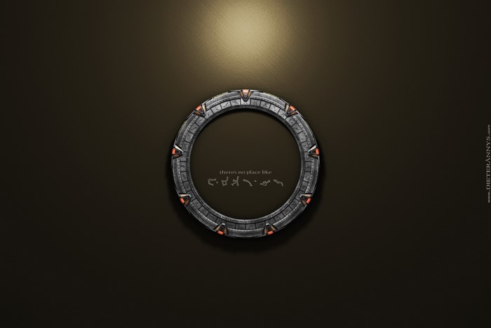 Stargate SG-1 Stargate with text