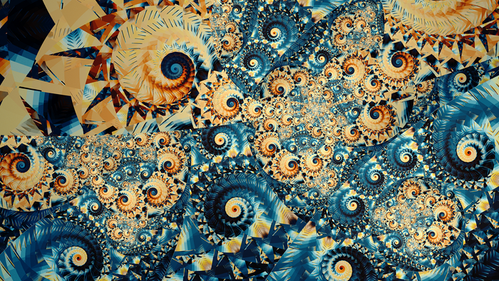 Digital Art Fractal Swirl Pattern