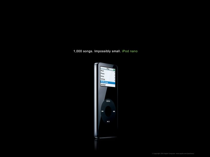 iPod nano advertisement