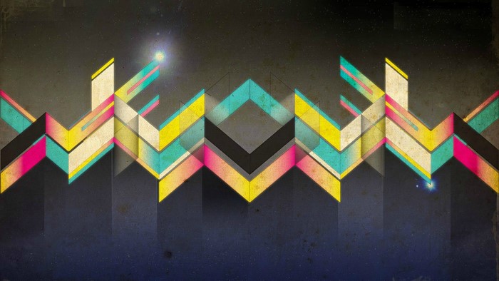 Abstract geometric pattern with vibrant colors