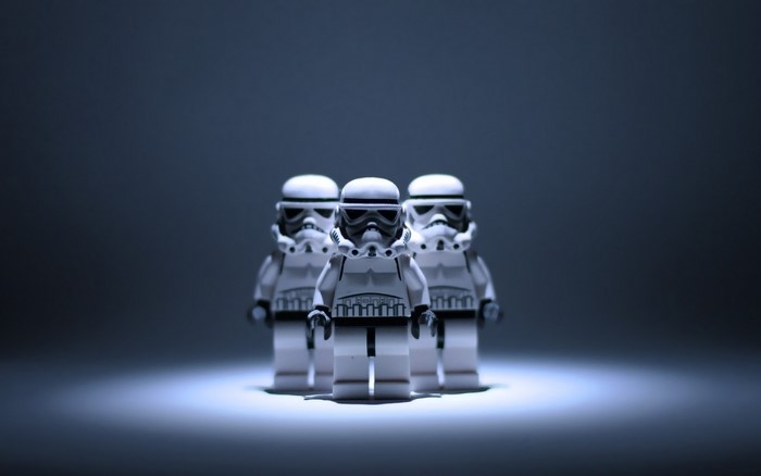 Three Lego Stormtroopers from Star Wars