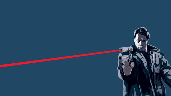 The Terminator with a Laser Gun