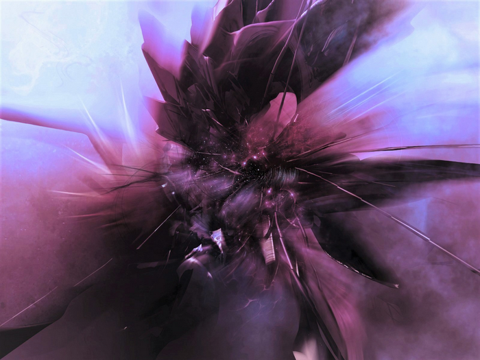 Abstract Purple Explosion