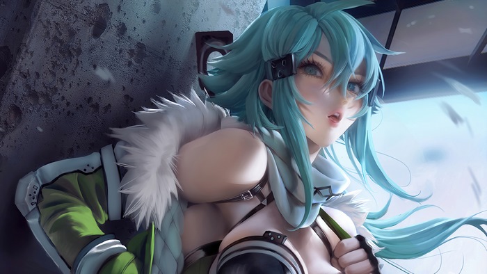 Sinon from Sword Art Online 4K