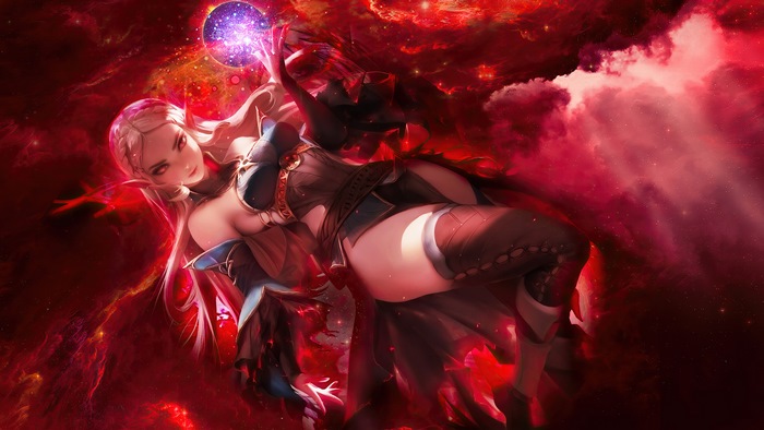 Dark, Princess Zelda, Elf, Fantasy, Girl, 4K