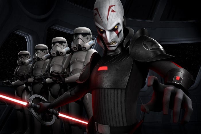 The Inquisitor and Stormtroopers from Star Wars Rebels
