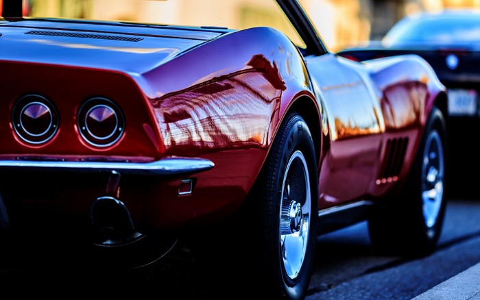 Red Chevrolet Corvette Convertible
