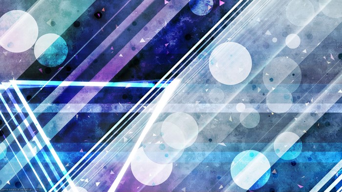 Abstract Stripes and Circles