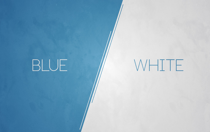 Abstract Blue and White Minimalist Digital Art
