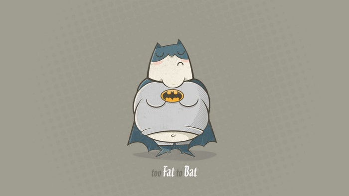 Fat Batman Too Fat to Bat