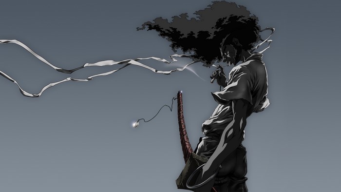 Afro Samurai with Sword