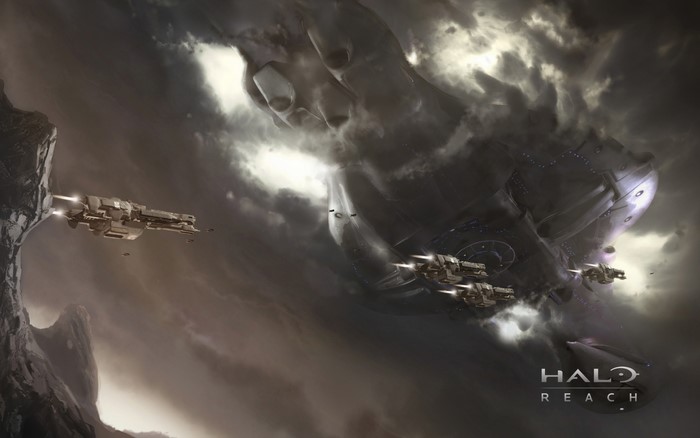 Halo: Reach UNSC ships and Covenant Supercarrier