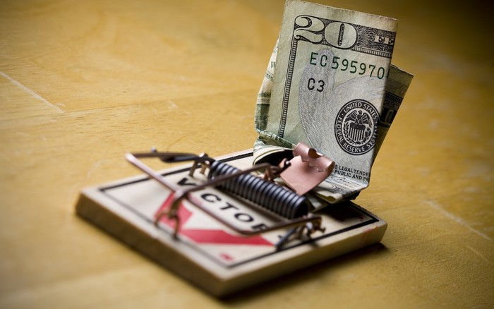 Money in a mouse trap