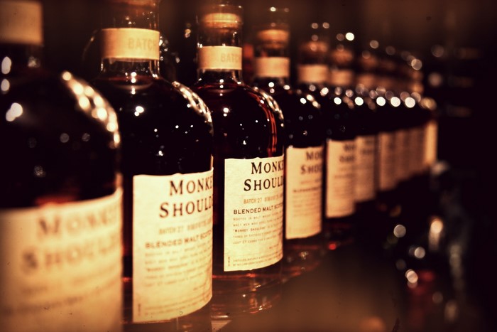 Monkey Shoulder Blended Malt Scotch Whisky bottles
