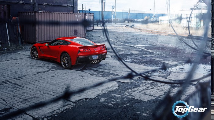 Red Chevrolet Corvette Stingray on Top Gear
