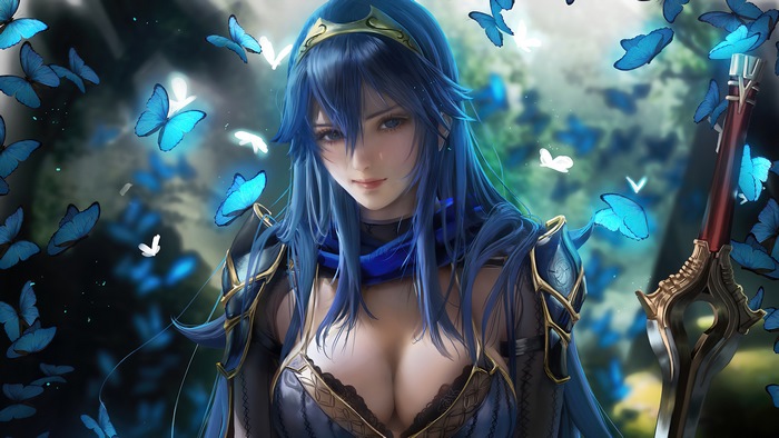 Lucina, Fire Emblem, Anime, Fantasy, Girl, 4K