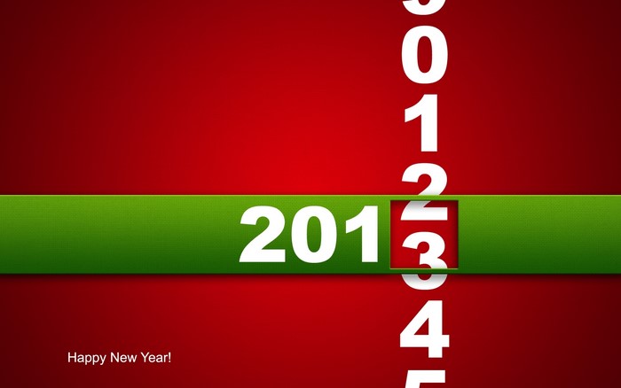 Happy New Year 2013 holiday graphic