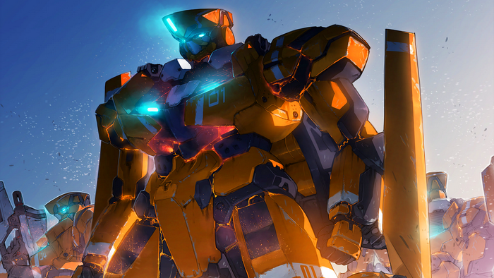 Orange mechs from Aldnoah.Zero