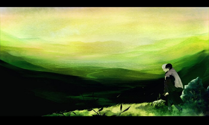 Ginko and Tanyuu Karibusa from Mushishi