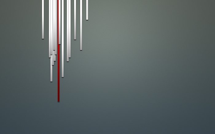 Abstract CGI Render of Falling Lines