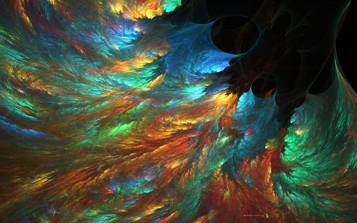 Colorful abstract fractal art