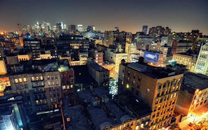 New York City Rooftops at Night