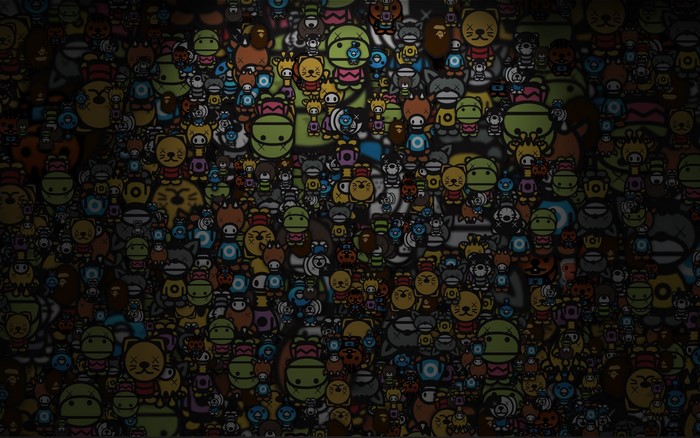 Artistic Collage of Cartoon Characters
