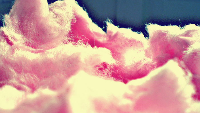 Pink Cotton Candy Close-up