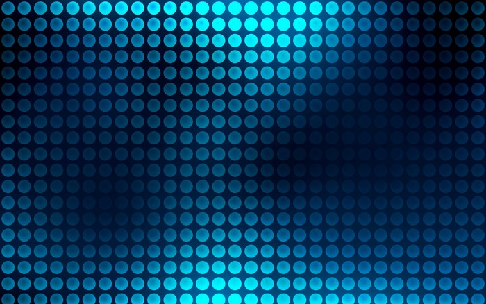 Blue circles on a dark background