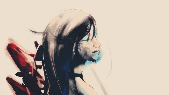 Artistic portrait of a woman