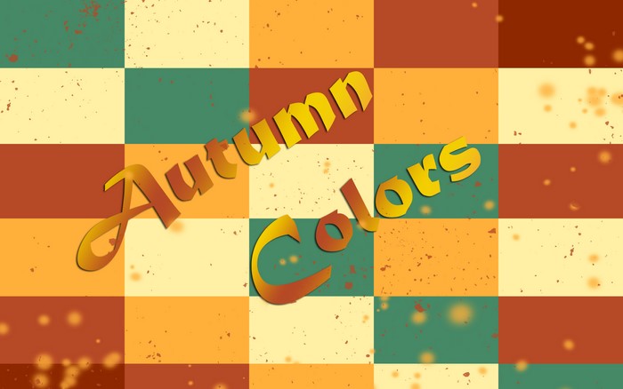 Autumn Colors Abstract Geometric Digital Art