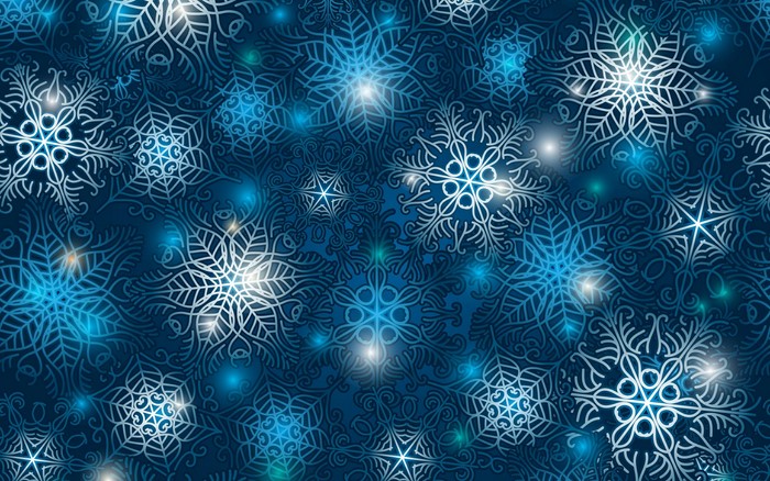 Artistic Snowflakes Pattern