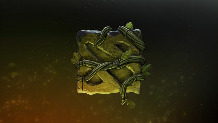 DotA 2 stone symbol with vines
