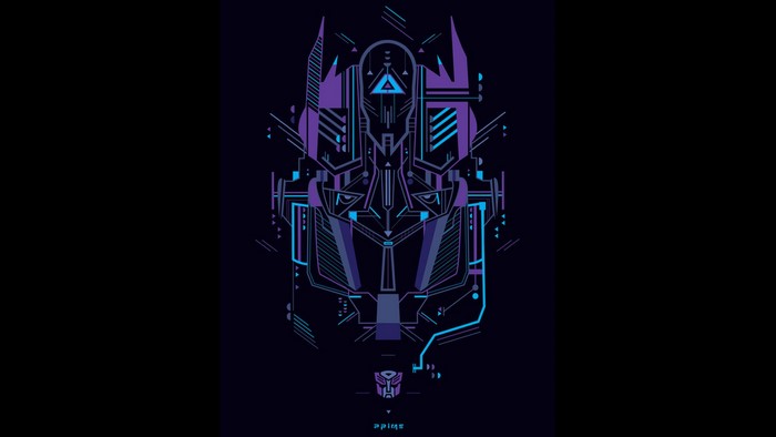 Optimus Prime Geometric Art Transformers