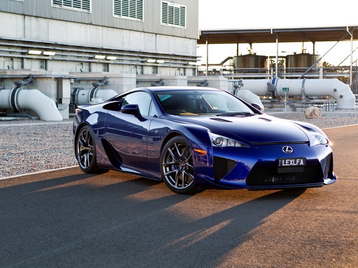 Blue Lexus LFA Nurburgring Edition car