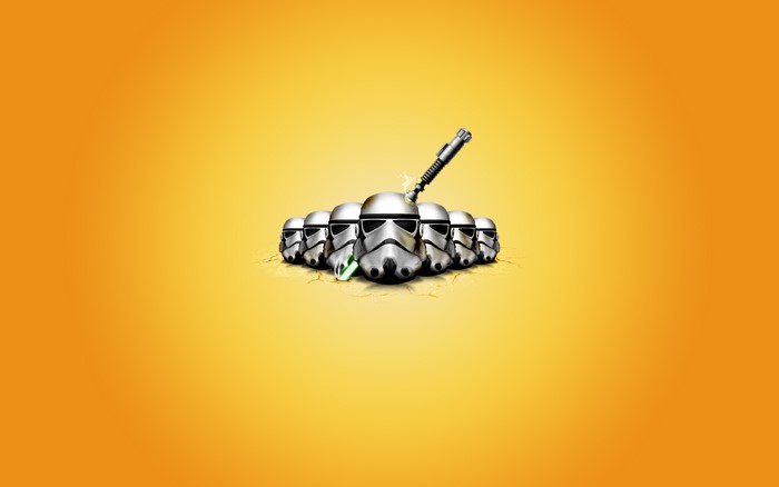 Star Wars Stormtrooper Helmets with Lightsaber